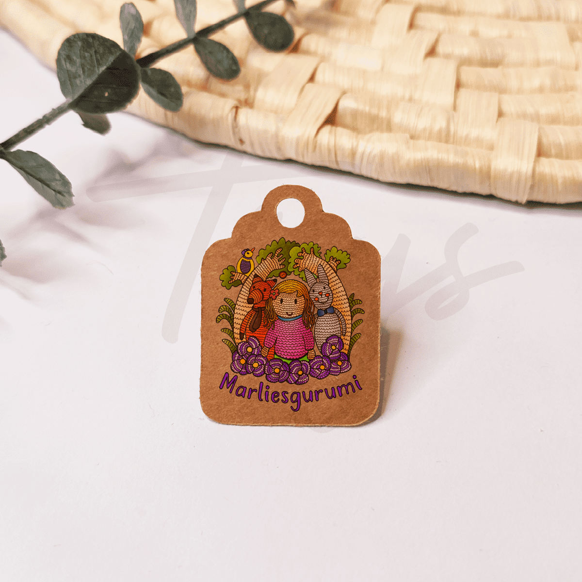 Etiquetas de papel kraft personalizadas de Tuys